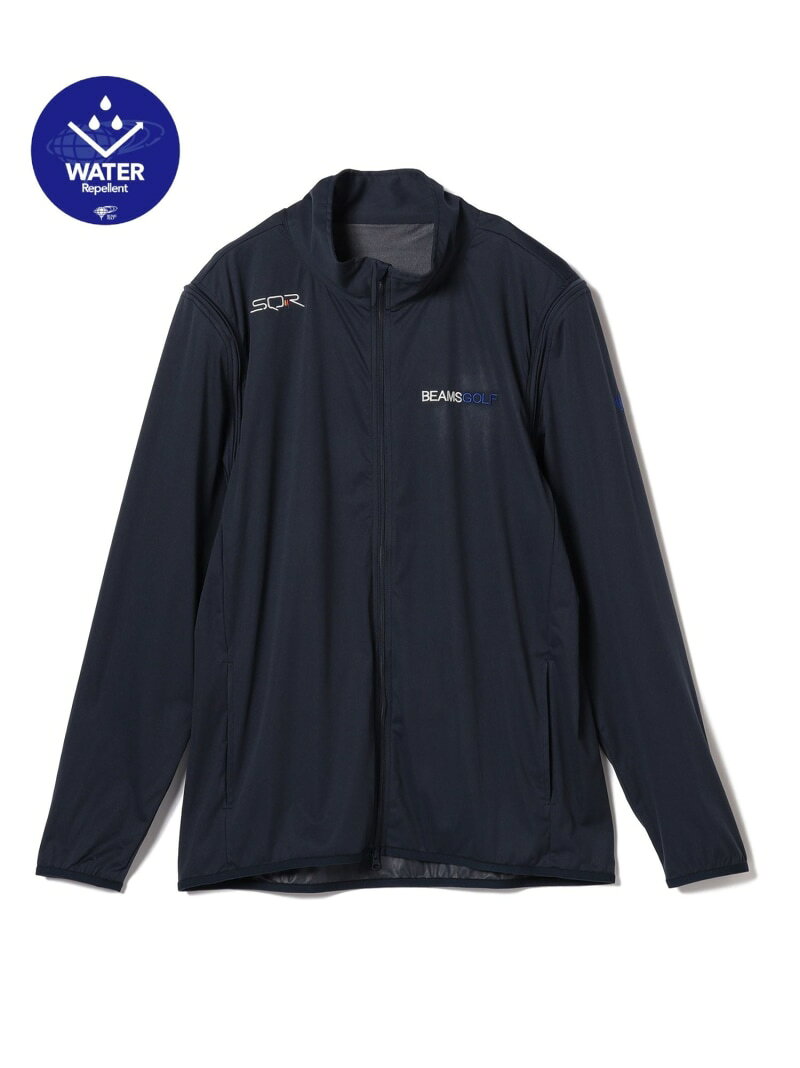 乐天商城 - ORANGE LABEL / USシリーズ SQR エアシャット ストレッチ 2WAYブルゾン(撥水・防風) 26SS BEAMS GOLF ORANGE LABEL ビームス ゴルフ ジャケット・アウター ブルゾン・ジャンパー ネイビー ホワイト ブラック【送料無料】[Rakuten Fashion]