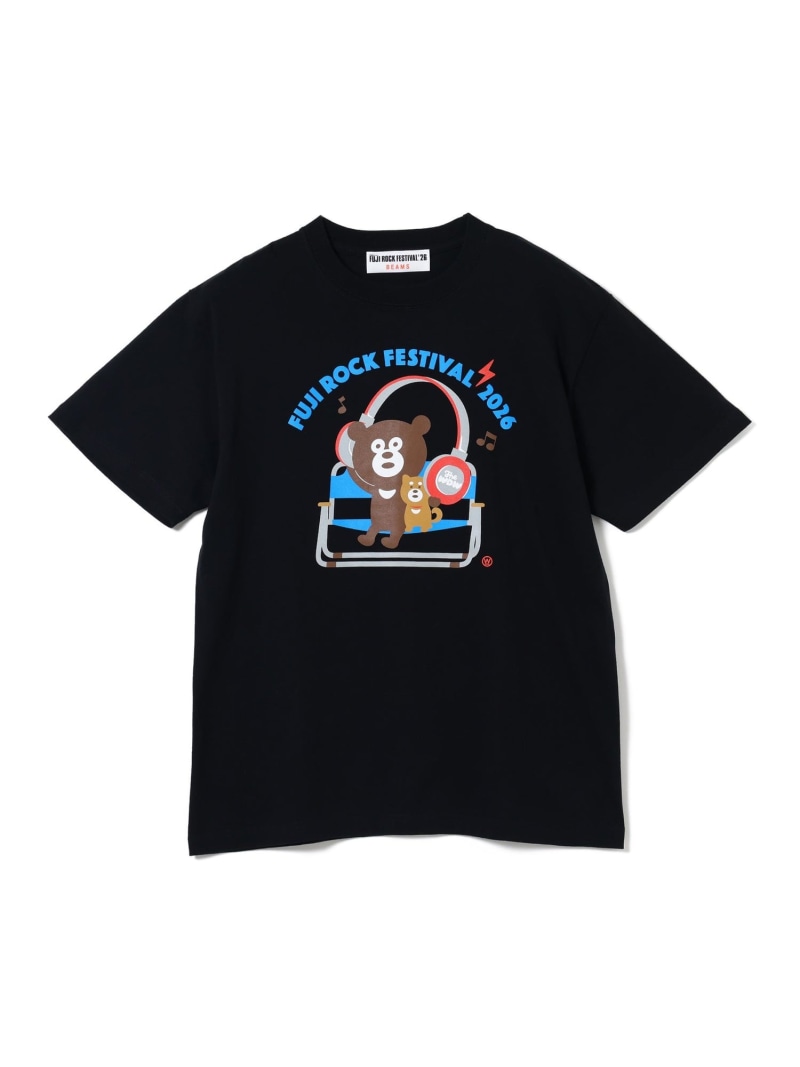【SALE／30%OFF】＜WOMEN＞FUJI ROCK FES'26 / The Wonderful! design works. / BIG HEADPHONES BEAR T Ray BEAMS ビームス ウイメン トップス カットソー・Tシャツ ブラック【RBA_E】【送料無料】[Rakuten Fashion] beams-10098193 BEAMS/ビームス サンプル画像2