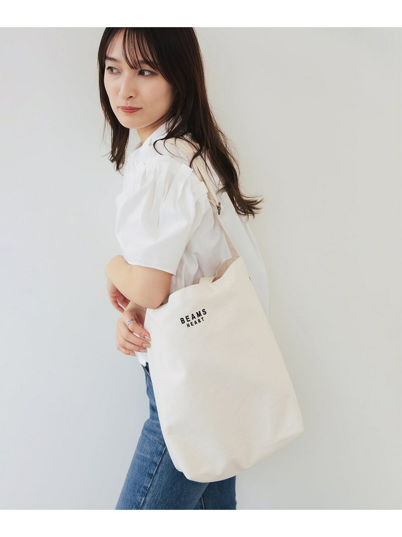 【SALE／30%OFF】【7/16値下げ】BEAMS HEART / キャンバス 2WAY トートバッグ BEAM...