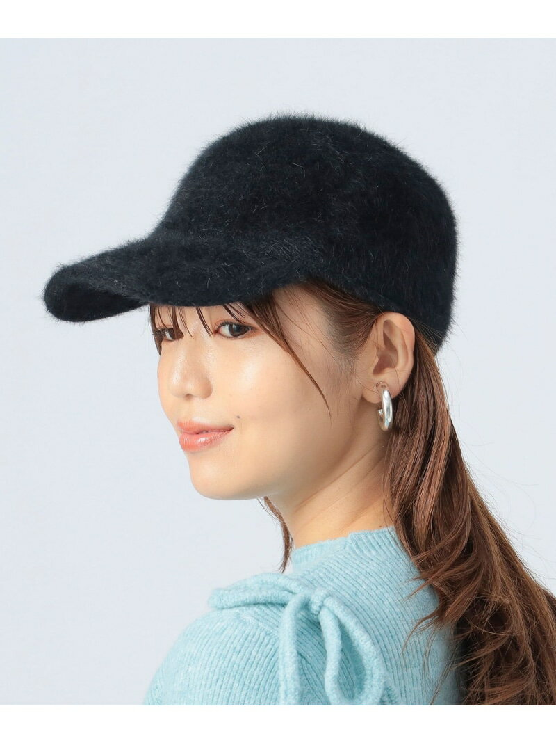 フェイクファー キャップ BEAMS HEART WOMEN ビームス ハート 帽子 キャップ ホワイト ブラック【送料無料】[Rakuten Fashion]