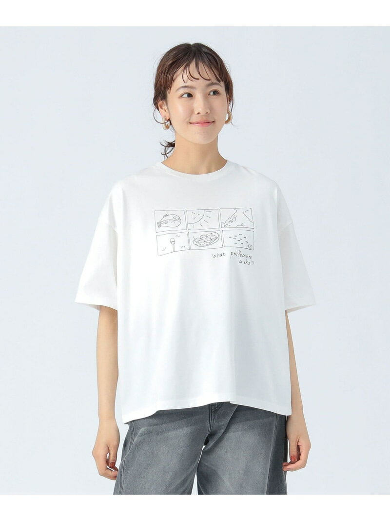 【SALE／50%OFF】デイリー イラスト Tシャツ BEAMS HEART WOMEN ビームス ハート トップス カットソー・Tシャツ ホワイト グレー【RBA_E】[Rakuten Fashion]