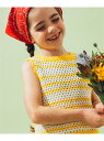【SALE/20%OFF】【6/25新規値下げ】【別注】LOGAN Knitting Mills / かぎ針 ボーダー ニット ベスト 2025(100~150...