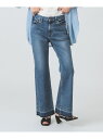 RED CARD TOKYO / Peace ルーズフレア デニムパンツ Ray BEAMS ビームス ウイメン パンツ ジーンズ・デニムパンツ レッド【送料無...
