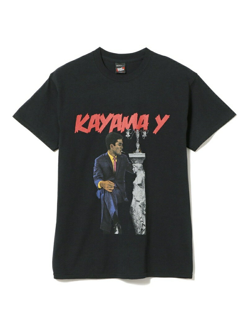 RAP TEES / KAYAMA YUZO Collaboration Tシャツ BEAMS T ビームスT トップス カットソー・Tシャツ ブラック【送料無料】[Rakuten Fashion]