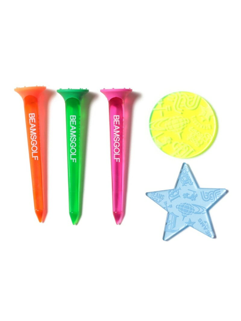 ネオンカラー ティー&マーカーセット BEAMS GOLF ビームス ゴルフ スポーツ・アウトドア用品 ゴルフグッズ[Rakuten Fashion]