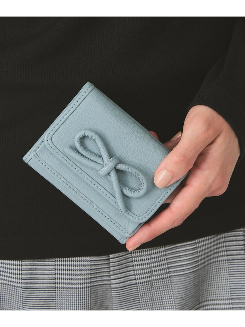 【WEB限定】Hashibami / レザー リボン 3つ折り 財布 Ray BEAMS ビームス ウイメン 財布・ポーチ・ケース 財布 ブルー レッド ブラック【送料無料】[Rakuten Fashion]