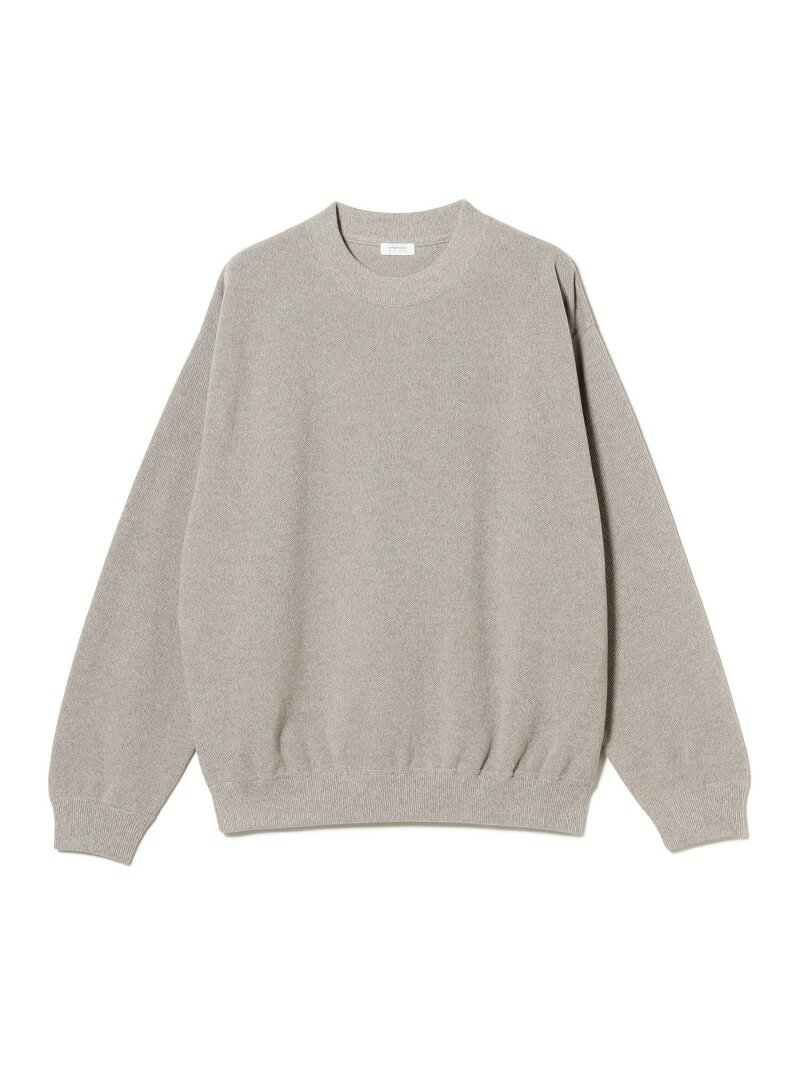 【SALE／30%OFF】crepuscule / Co/Wo Moss Stitch Pullover BEAMS T ビームスT トップス カットソー・Tシャツ グレー ブラック【RBA_E】【送料無料】[Rakuten Fashion]