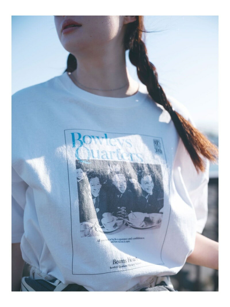 Rakuten - フォト Tシャツ BEAMS HEART WOMEN ビームス ハート トップス カットソー・Tシャツ ホワイト【送料無料】[Rakuten Fashion]