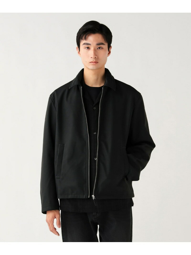 フェイクレザー ヌバック ブルゾン BEAMS HEART MEN ビームス ハート ジャケット・アウター ブルゾン・ジャンパー ベージュ ブラック【先行予約】*【送料無料】[Rakuten Fashion]