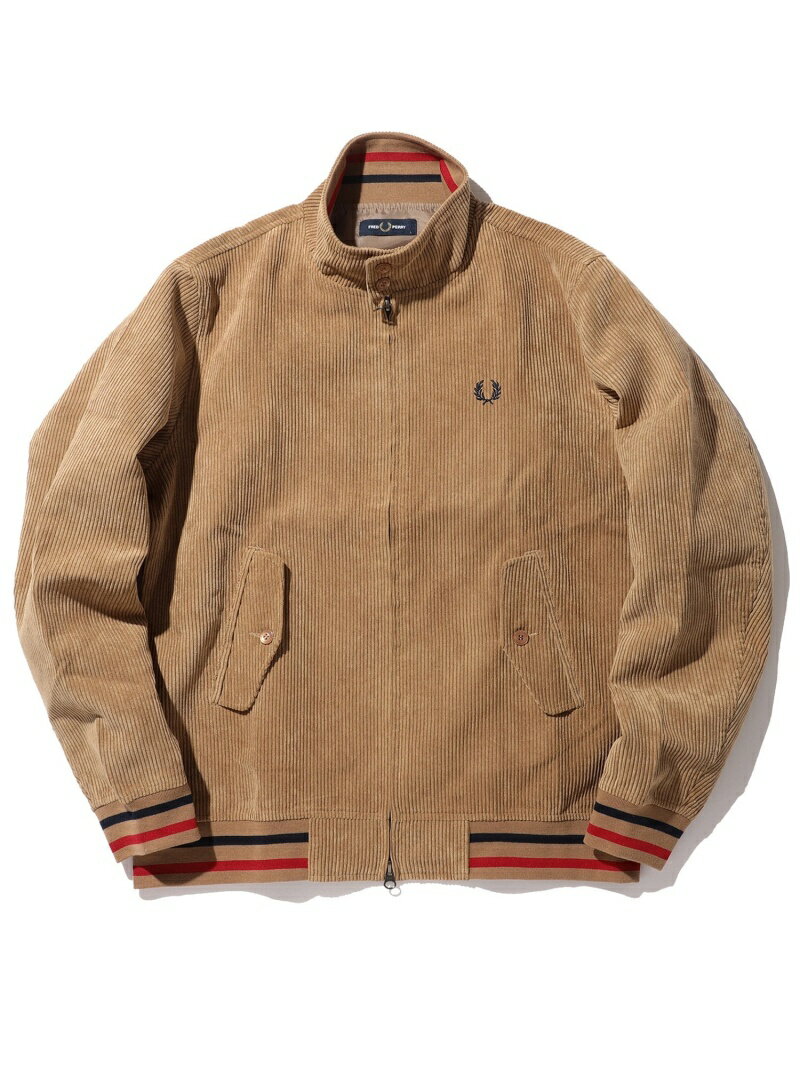 Fred Perry Corduroy Harrington Jacket 11-18-5073-060: Beige