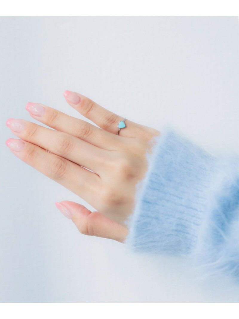 プチ エポ ハート ピンキーリング Ray BEAMS ビームス ウイメン アクセサリー・腕時計 リング・指輪 ゴールド レッド ホワイト ブルー[Rakuten Fashion]