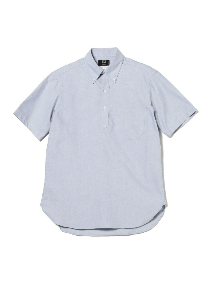BEAMS PLUS｜IKE BEHAR / Pullover Short Sleeve Oxford Button Down Shirt｜メンズ トップス 半袖シャツ｜プルオーバー ボタンダウン｜コットン100％ オックスフォード｜リラックスフィット｜アメリカ製｜春夏 BEAMS MEN ビームス メン トップ【送料無料】[Rakuten Fashion]