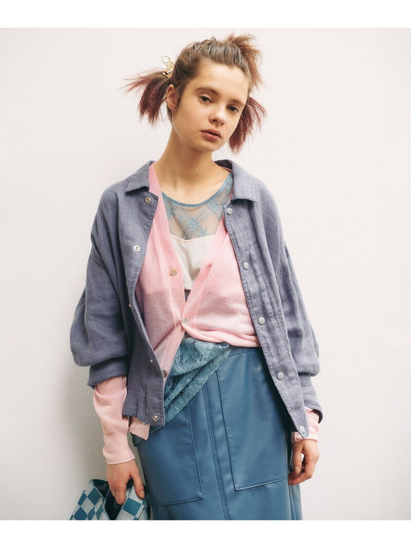 maturely / Linen Coverall 24SS ͥ С եȥåץ BEAMS BOY ӡॹ  㥱åȡ ֥륾󡦥ѡ ֥롼 ֥å̵[Rakuten Fashion]