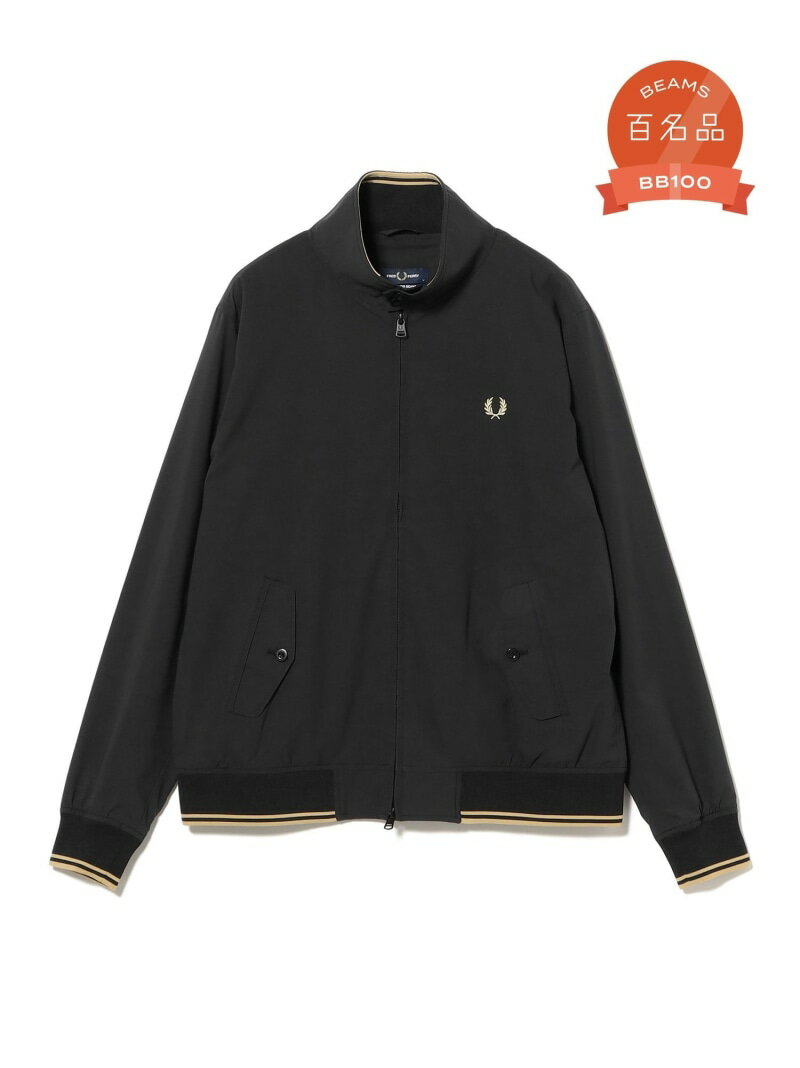 乐天商城 - 【別注】FRED PERRY / Zip Blouson 26SS BEAMS ビームス メン ジャケット・アウター ブルゾン・ジャンパー ネイビー ブラック【送料無料】[Rakuten Fashion]