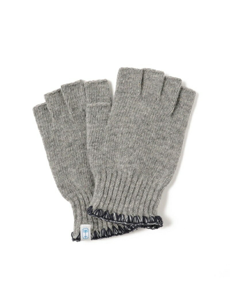 tet. / ハマグリ グローブ オープン Men BEAMS JAPAN ビームス ジャパン ファッション雑貨 手袋 ブルー..