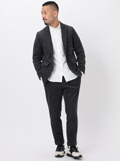 Plain-Front Corduroy Trousers 11-21-1005-424: Charcoal Plain-Front Corduroy Trousers 11-21-1005-424: Charcoal