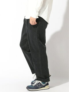 Pleat-Front Corduroy Trousers 11-23-1365-424: Charcoal Pleat-Front Corduroy Trousers 11-23-1365-424: Charcoal