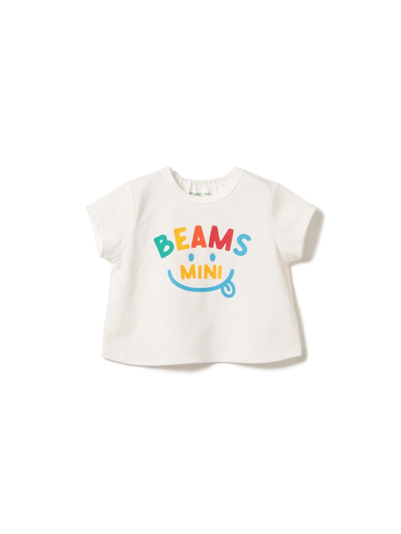 【WEB限定】ベビー スマイル Tシャツ 2026SS(70~80cm) BEAMS mini ビームス ミニ マタニティウェア・ベビー用品 ロンパース・カバーオール ホワイト ピンク ネイビー【先行予約】*[Rakuten Fashion]