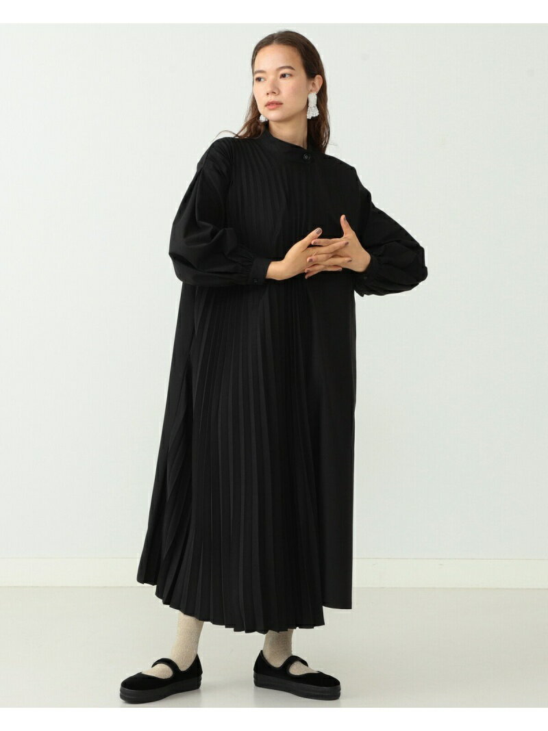 Carolina Glaser ロングプリーツ ワンピース Carolina Glaser カロリナ グレイサー ワンピース シャツワンピース ブラック ベージュ 人気 正規品 好評を持っているおもちゃなどはリーズナブルな価格で通販中 インテリア 寝具 収納 インナー 下着 ナイトウェアを
