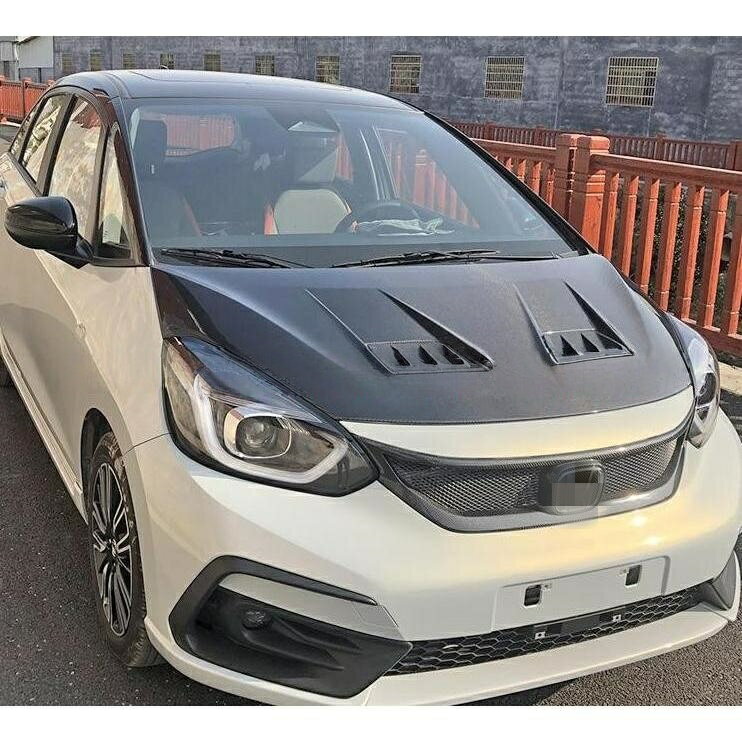 楽天市場】ホンダ フィット カーボンボンネットの通販