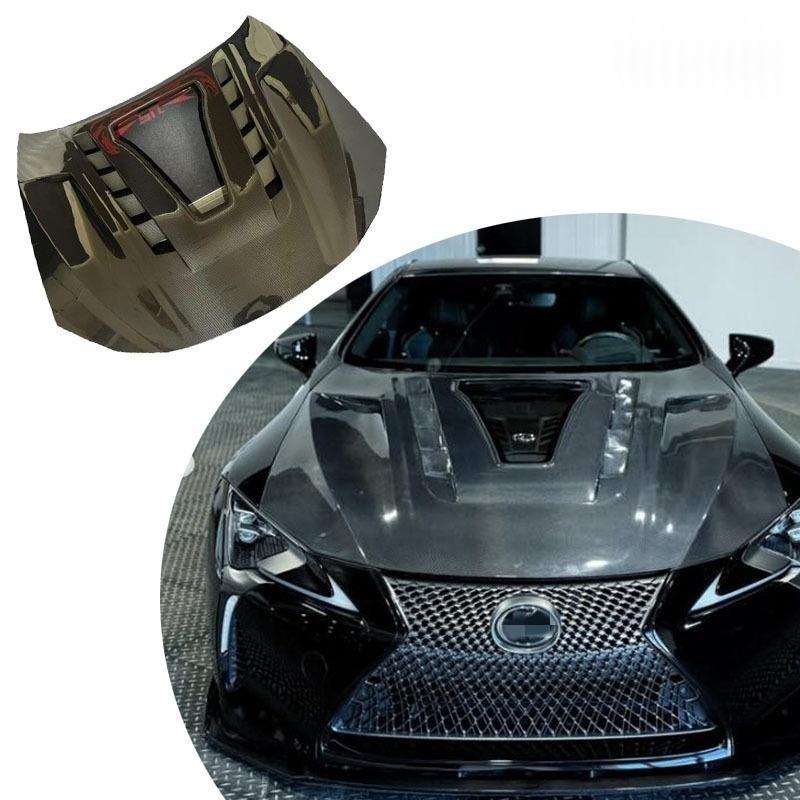 ボンネット PU スタイル ドライカーボン レクサス LC500 フロントフード交換パーツ