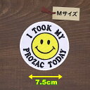 アイロンワッペン( いつもスマイル白 )( Mサイズ )