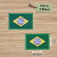 アイロンワッペン(ブラジル国旗)(Mサイズ) 2個セット 580円