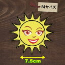 アイロンワッペン ( サンシャイン太陽 ) (Mサイズ)