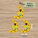 アイロンワッペン( 月さん(ムーン))(Sサイズ)3枚セット