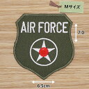アイロンワッペン ( AIR FORCE エンブレム ) (Mサイズ)