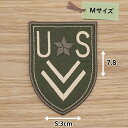 アイロンワッペン ( US 階級章) (Mサイズ)