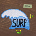アイロンワッペン( 波乗りSURF )(Mサイズ)
