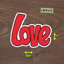 アイロンワッペン( LOVE ) (Mサイズ)