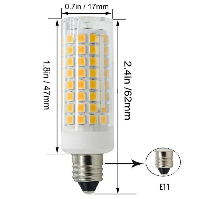 LED スポットライト 電球 E11 ハロゲン 80W 相当 360度 虫対策 電球色 750lm 昼光色 750lm LDT7-E11 ビームテック 2