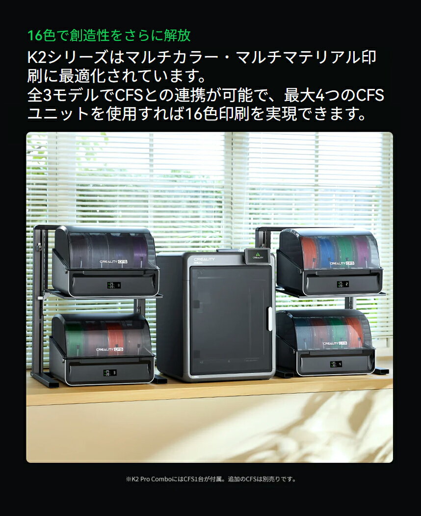 Creality K2ProCombo 3D�ץ�󥿡� ����®��600mm/s ¤��������300x300x300mm �����谷Ź