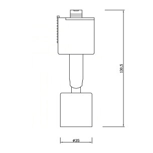 スポットライトe11ブラック/ホワイトE11口金照明器具部品ライティングレールハロゲンスポット器具LEDハロゲン電球形e11LED電球e11おしゃれE11RAIL-K黒/E11RAIL白【電球別売】【beamtec】