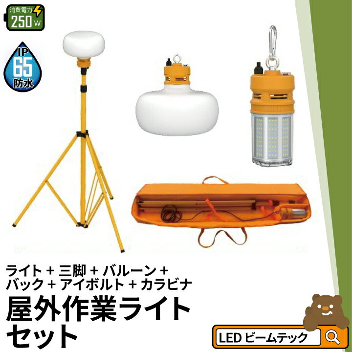 ハタヤ 防雨型作業灯 リフレクターランプ200W 100V接地付5m バイス付 (1台) 品番：RG-205K