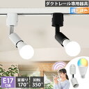 ダクトレール スポットライト 照明 ライト レールライト E17 LED電球付き 60W 相当 210度 調光 調色 音声 認識 ライト Alexa こえリモ ...