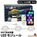 LEDモジュール 15m 30個セットDC24V 30W 防水 RGB イルミネーション 雰囲気 クリスマス ビームテック LH-WY021-1WRGB