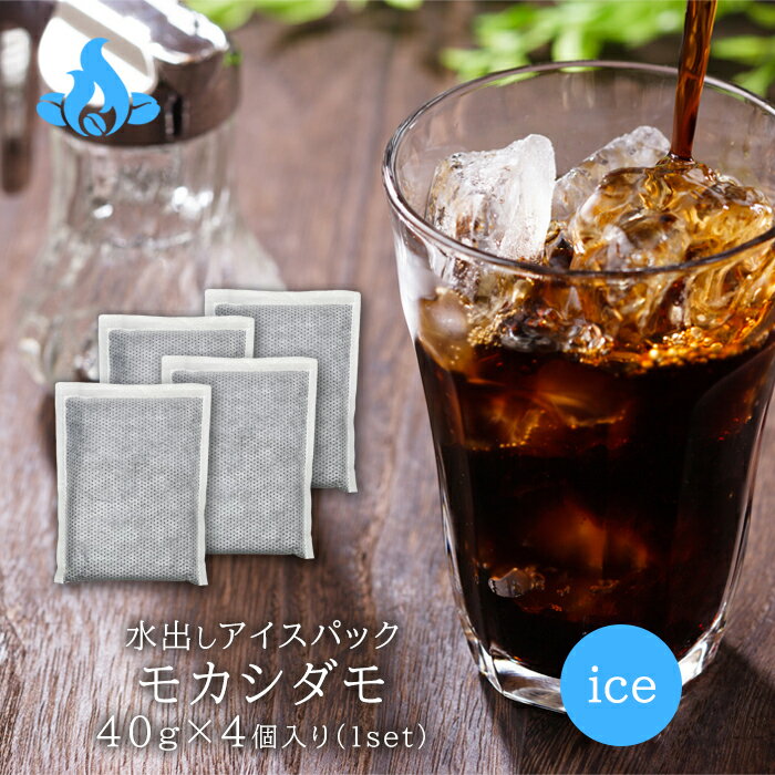 【水出しコーヒー】モカシダモG2(40g×4パック) コーヒー豆 おいしい ブラック カフェオレ 飲み比べ 美味しい アイスコーヒー 珈琲 豆 アイス コーヒー ロースター 焙煎 珈琲豆 送料無料