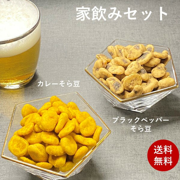 楽天BEANS FACTORY家飲みセット カレーそら豆140g ブラックペッパーそら豆140g 家飲み 送料無料 菓子 お菓子 宅飲み おつまみ 健康 お酒 ビール プチギフト 乾き物 茶菓子 お茶菓子 辛い ナッツ 豆菓子 豆 カレー 香辛料 黒胡椒 黒コショウ ポイント消化 そら豆 母の日 ギフト 空豆 スナック