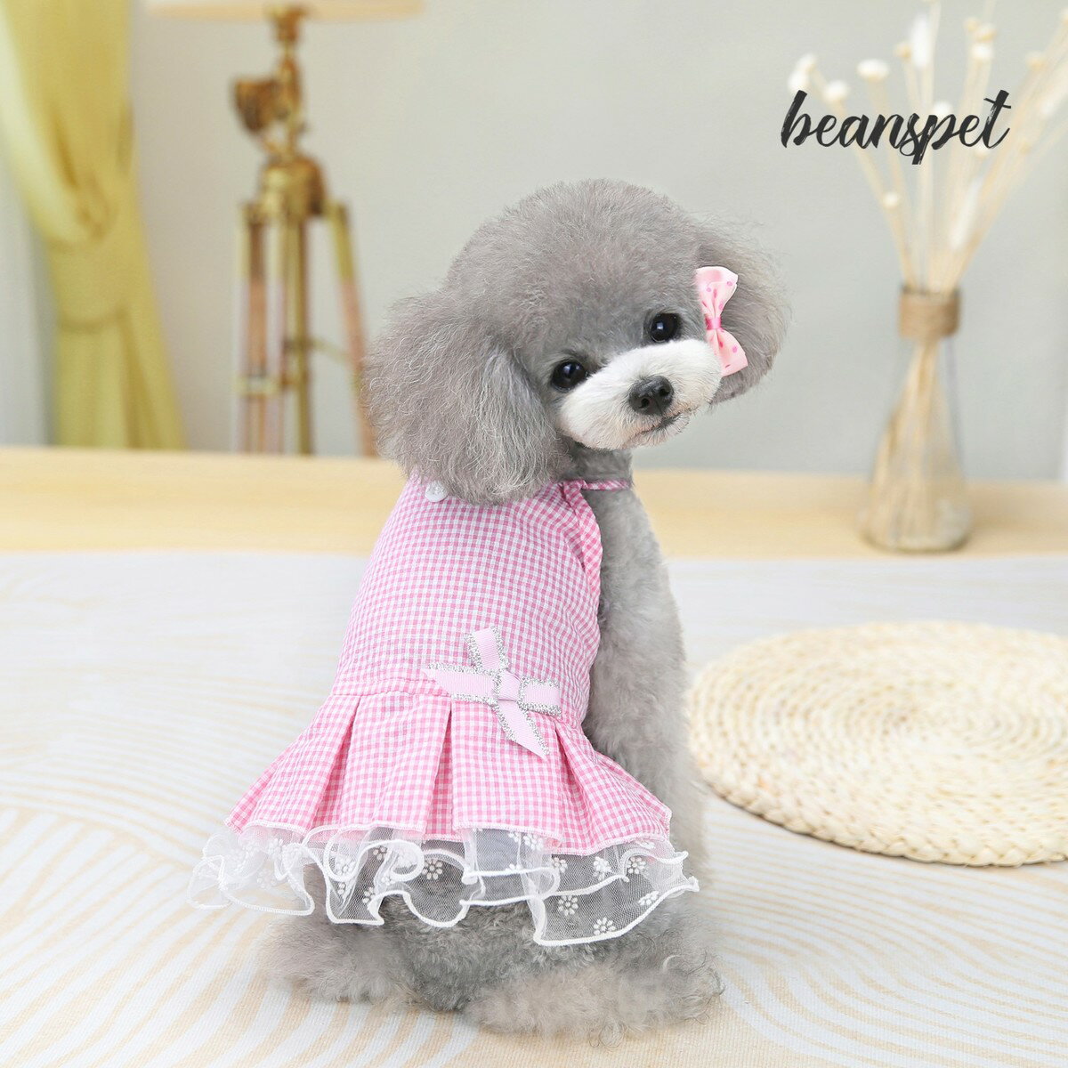 犬用 低価格 ワンピース レース ギンガム チェック 犬服 犬 服 犬の服 ドッグウェア 猫 夏 小型犬 おしゃれ 中型犬 春夏 洋服 可愛い ペット用 春 動画あり