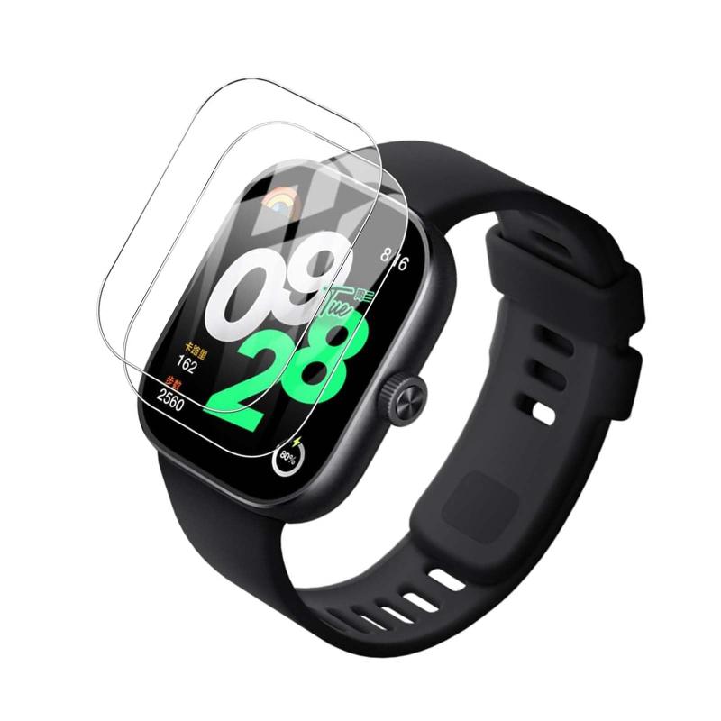 【2枚セット】For Redmi Watch 4 ガラスフィルム シャオミ スマートウォッチ Redmi Watch4 液晶保護強化ガラスフィルム 【larfbulroc】日本製素材旭硝子製・高硬度9H ・高透過率・耐衝撃・防塵・飛散