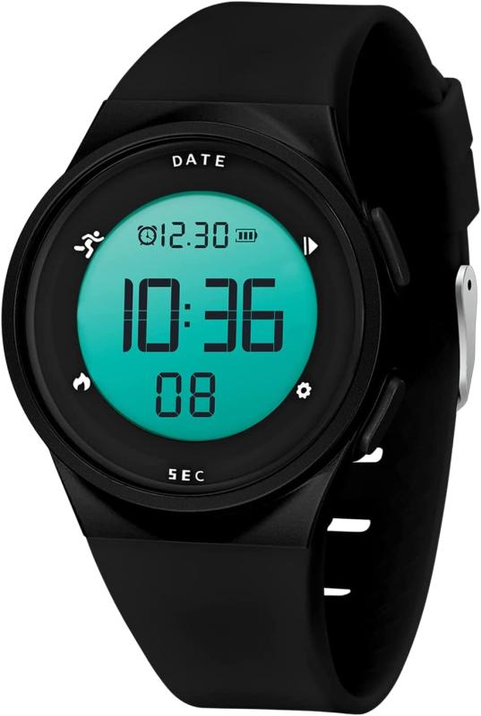 レディース 腕時計 多機能防水 デジタル腕時計