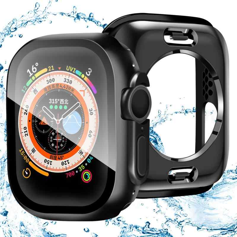 ANYOI 対応 Apple Watch ケース 49mm 防水ケース アップルウォッチ カバー 防水 一体型360ど度 アップルウォッチ ケース 耐衝撃 装着簡単 apple watch カバー 全面保護 高透過率 Apple Watch Ultra2/Ultra 49mm