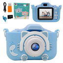 デジカメ 子供 かわいい こども カメラ 前後4800万画素 1080P HD 操作簡単 キッズカメラ 32GBメモリーカード付き 2.0インチIPS画面 8倍ズーム 耐衝撃 子供 カメラ 猫 軽量 持ち運び便利 850mAh USB充電(3)