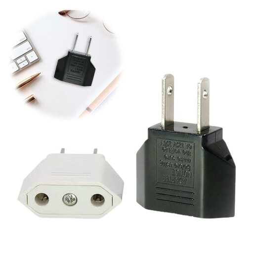 変換プラグ 2個セット 電源変換プラグ 6A 125-250V cタイプ 変換プラグ 海外 変換プラグ 国内用変換プラグ C→A 高互換性 小型 携帯便利 日本国内用 海外旅行用(ブラック/ホワイト) 変換プラグ 2個セット 電源変換プラグ 6A 125-250V cタイプ 変換プラグ 海外 変換プラグ 国内用変換プラグ C→A 高互換性 小型 携帯便利 日本国内用 海外旅行用(ブラック/ホワイト)