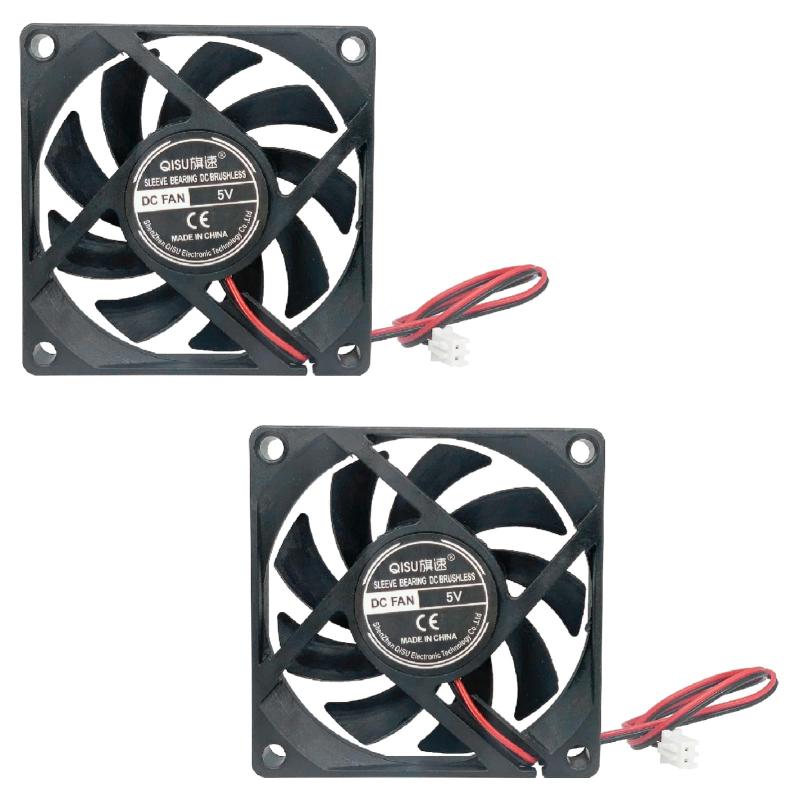 PENGLIN 冷却ファン 2個 7015 5V/12V スリーブベアリング ファン 3Dプリンタファン 70mm X70mm X 15mm DCファン 静音 小型 7cm PCファン 冷却クーラー CPUクーラー ファン