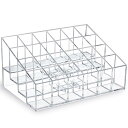 MOSIKER リップ収納 リップスタンド コスメ収納 透明 卓上 引き出し 小物 メイク道具 収納 可愛い おしゃれ コンパクト 小さめ メイクボックス プラスチック 24本