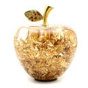 黄金 リンゴ 置物 金箔入り ゴールデンアップル 幸運 お祝い 正月 縁起物 Gold Apple 母の日 プレゼント